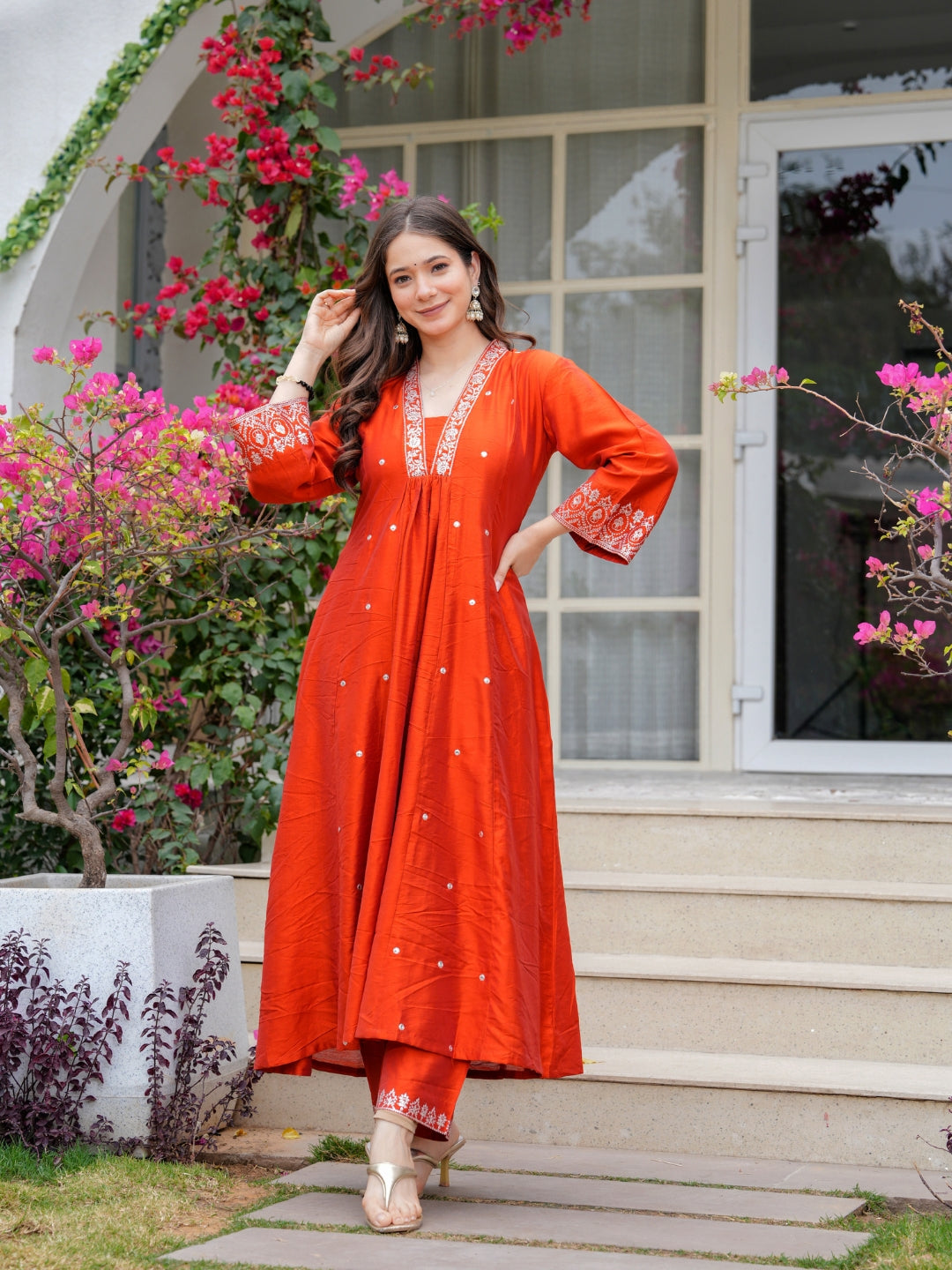 Saffron Glow Kurta Set