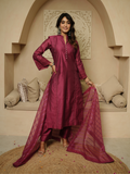 Gulaab Khass Chanderi Kurta with Dupatta and Pants
