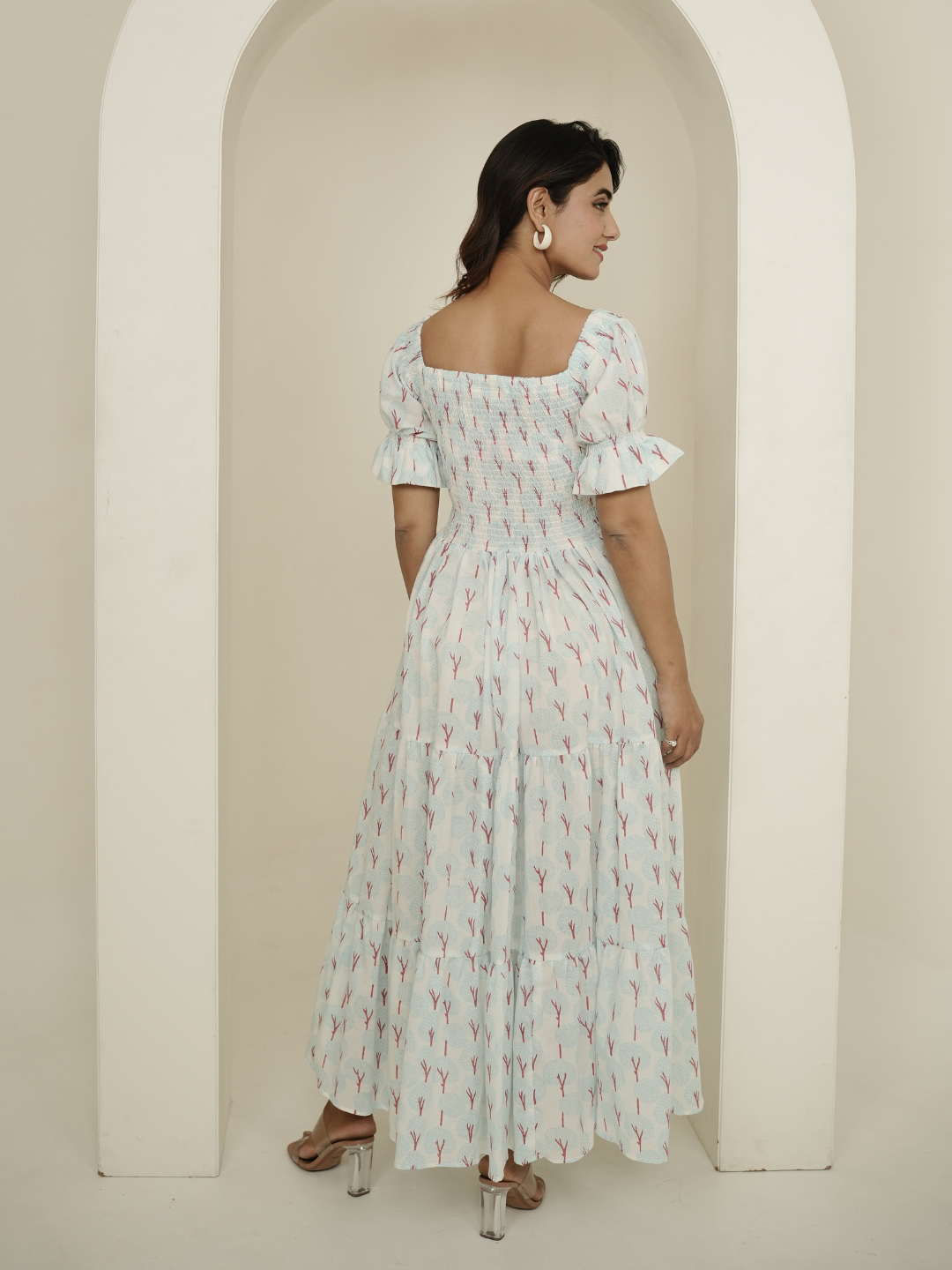 Pastel Hues Block Print Dress