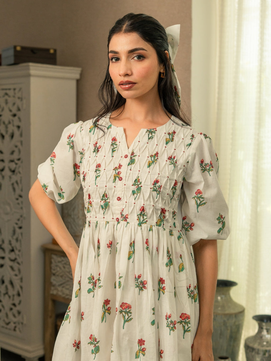 Garden Grace Cotton Dress
