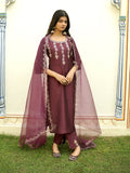 Crimson Luxe Kurta Set