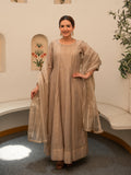 Amber Chanderi Anarkali Kurta Set with Dupatta and Pants