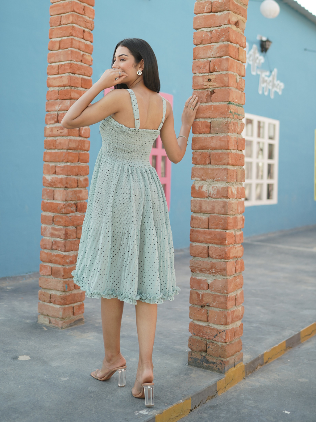 Polka Dots Short Dress