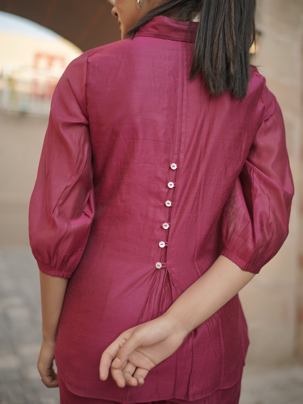 Chanderi Pink Co-Ord Set