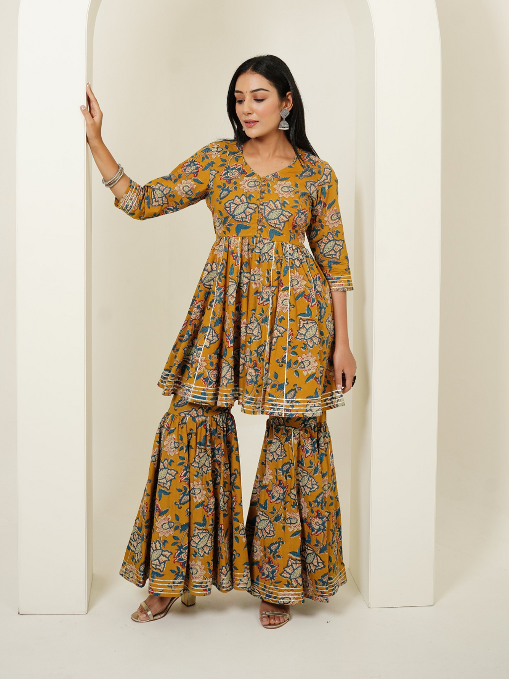 Sharara Set in Kalamkari Design