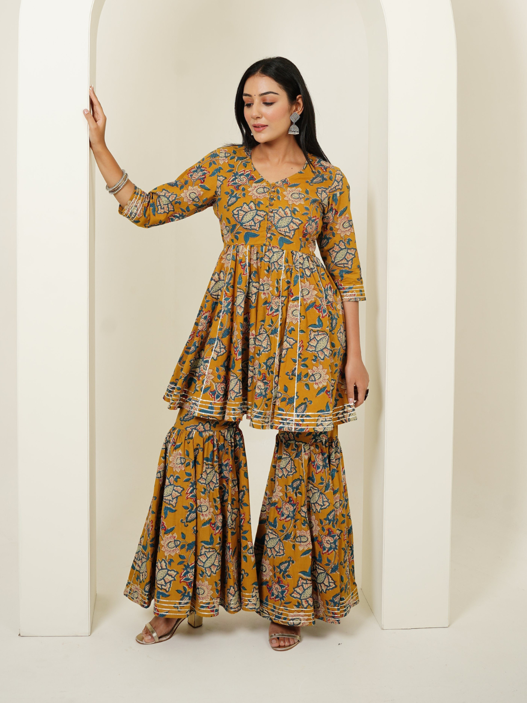 Sharara Set in Kalamkari Design