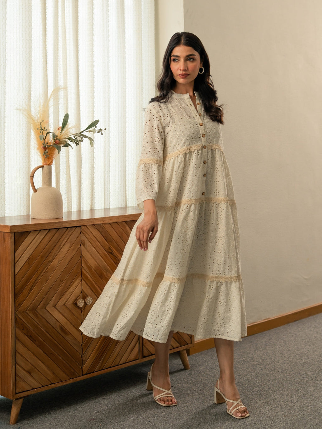 Schiffli Heart Dress