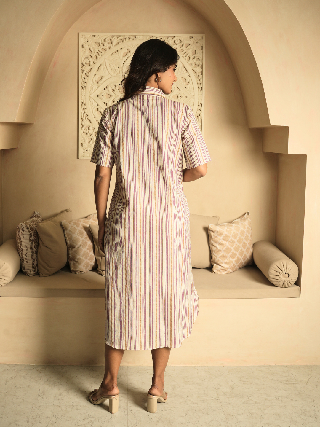 Mauve Shirt Dress