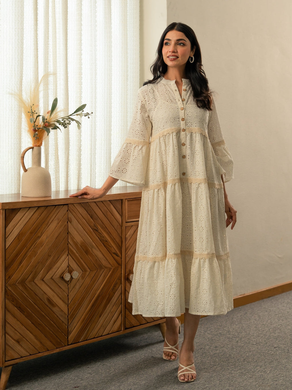Schiffli Heart Dress