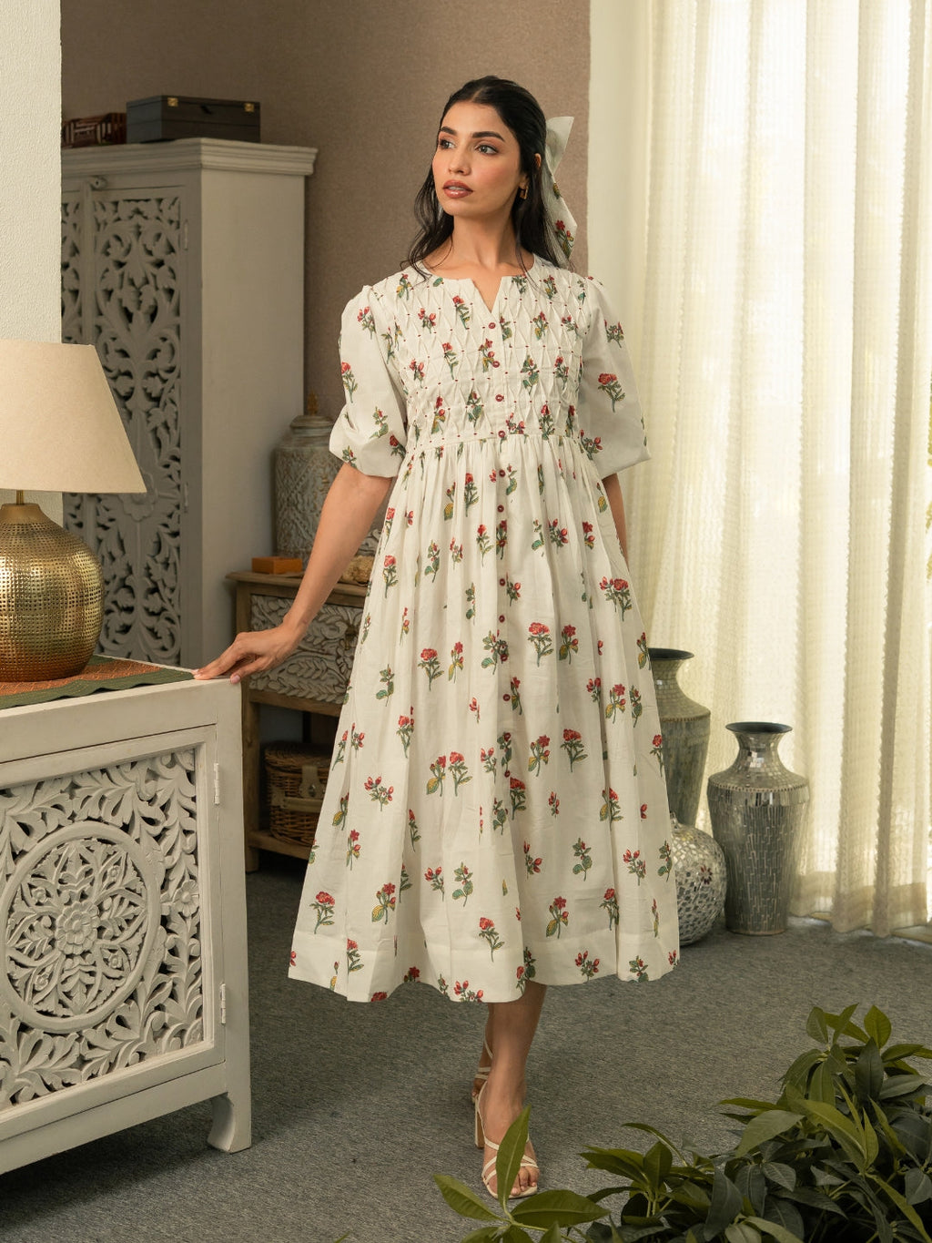 Garden Grace Cotton Dress