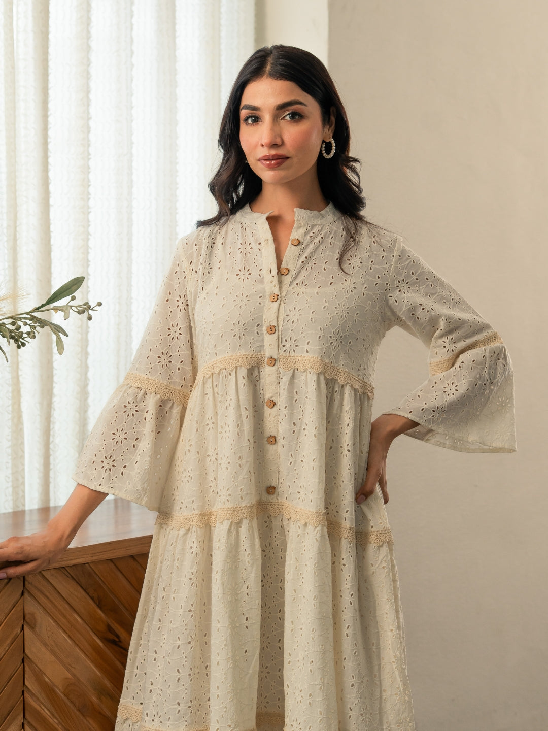 Schiffli Heart Dress