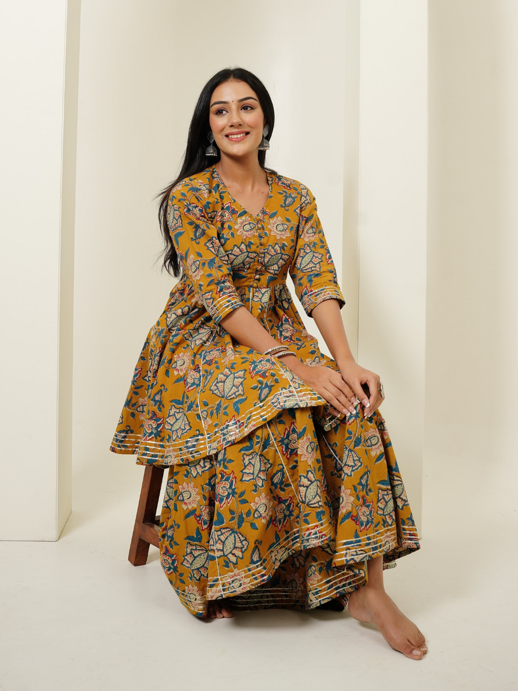 Sharara Set in Kalamkari Design