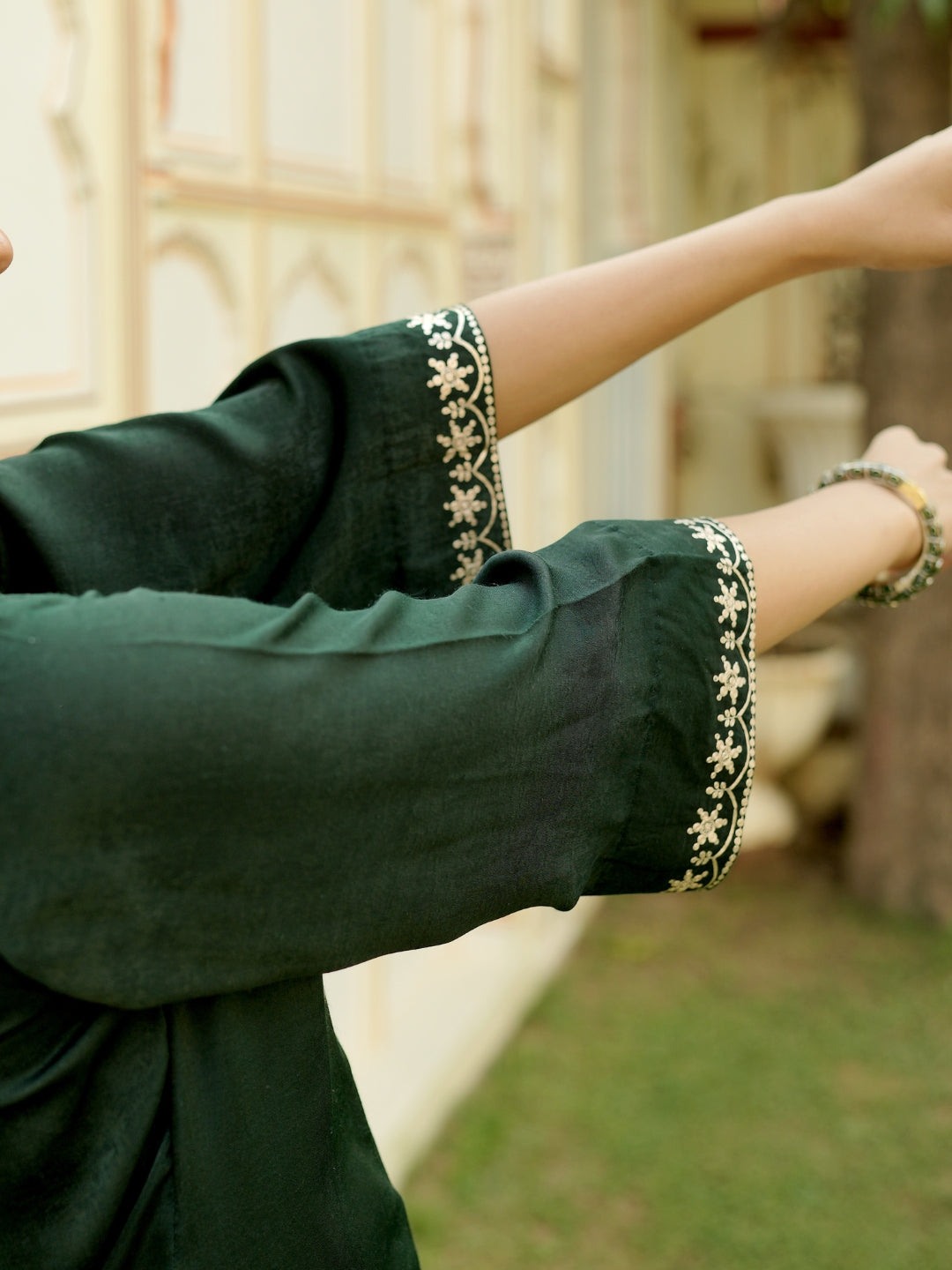 Emerald Elegance Kurta Set