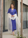 Azure Elegance Anarkali Kurta Set