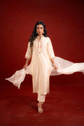 SHAHI BEJ WITH EMBRIODERY KURTA SET